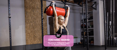  Image showing a woman engaged in functional training exercises, enhancing strength, balance, and flexibility.